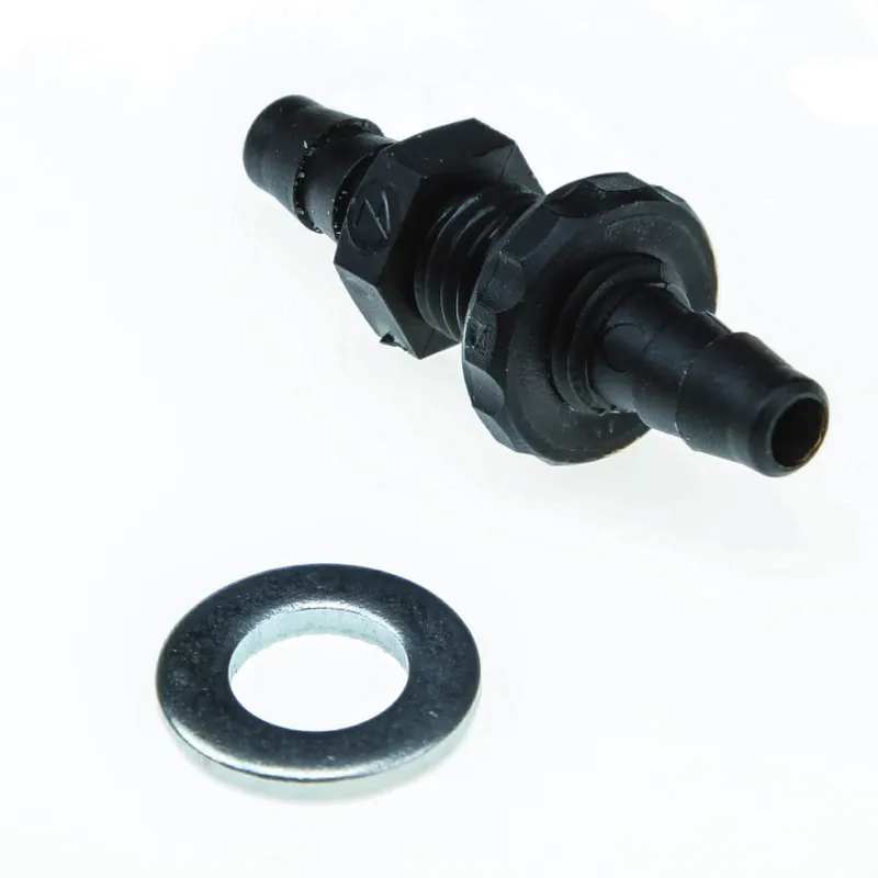 Bulkhead Vacuum Fitting 1/8 to 1/16 Inch Black Nylon DIYAutoTune Time-Limited