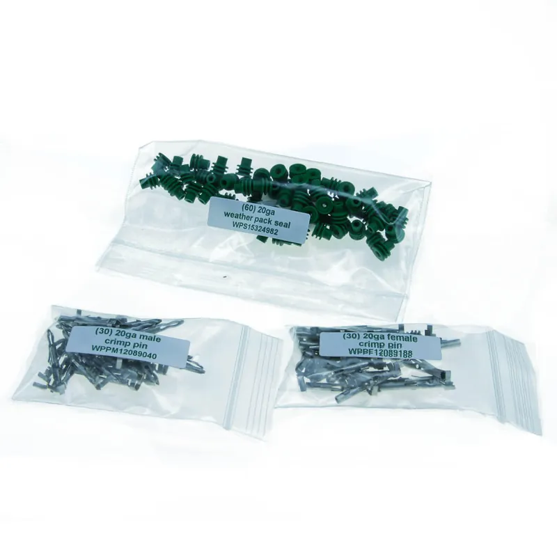 Weather Pack 20-18 Gauge Terminal Pack 30 Terminal Sets 60 Green Seals DIYAutoTune Free Shipping