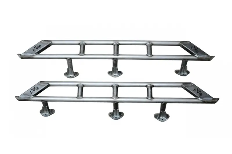 Free Shipping Jeep JK 4 Door RockSlider 07-18 Wrangler JK Unlimited Raw with Step EVO Manufacturing