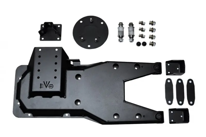 Jeep JK Pro Series Hinged Gate Carrier 07-18 Wrangler JK Black EVO Manufacturing Buy Today