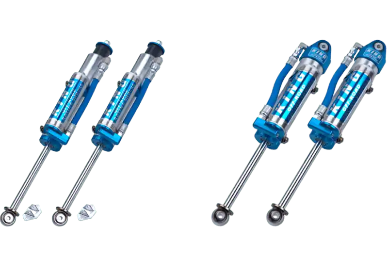 JEEP JK Spec 2.5 Reservoir 3.0-5.0 Inch Lift Front Bolt-in Shock with Comp Adjuster 07-18 Wrangler JK Pair EVO Manufacturing Fast Shipping