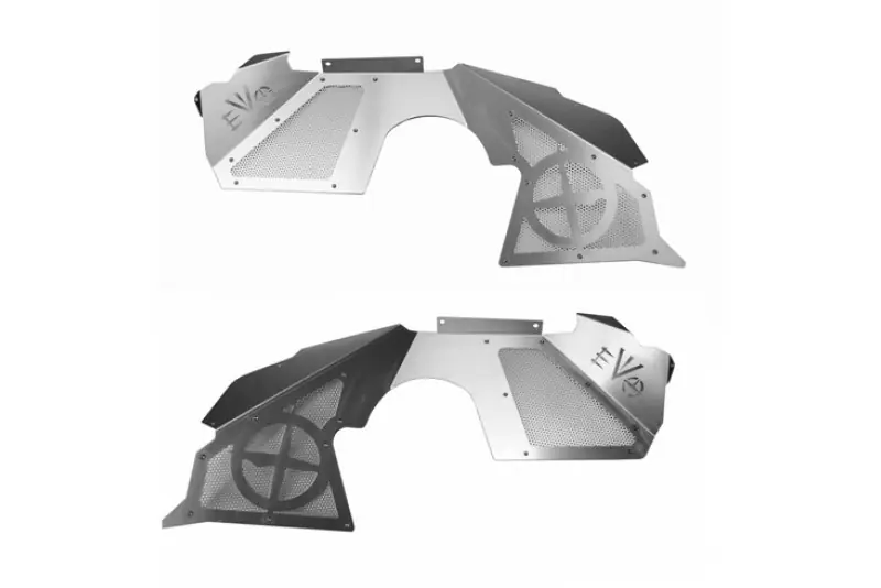 Bargain Jeep JK Front Vented Inner Fender Kit Double ThrowDown 07-18 Wrangler JK EVO Manufacturing