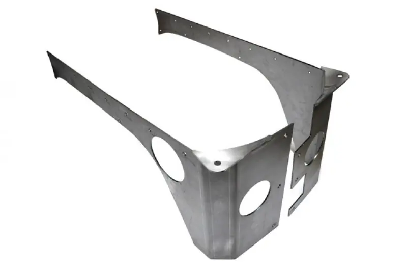 Jeep JK Rear Rockskin Corners 4 Door 07-18 Wrangler JK Unlimited Raw Steel EVO Manufacturing Handmade