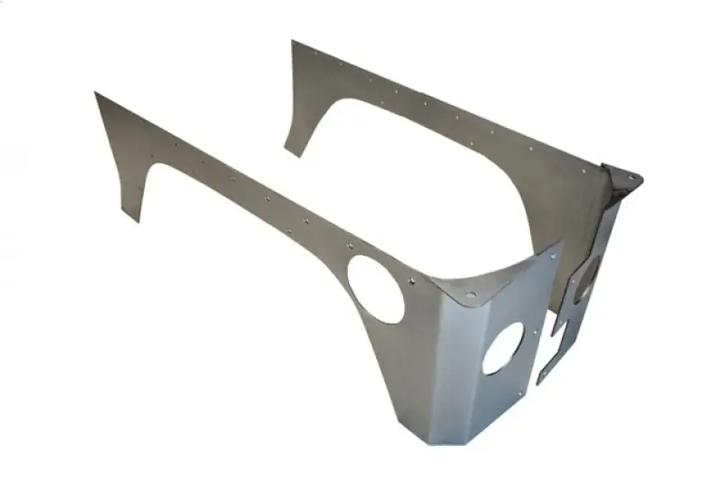 Money Back Guarantee Jeep JK Rear Rockskin Corners 07-18 Wrangler JK 2 Door Raw Steel EVO Manufacturing