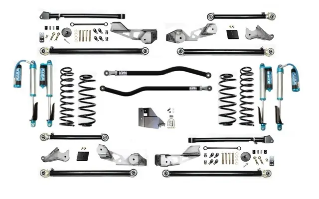 Jeep Wrangler JLU 4.5 Inch JLU High Clearance Plus Long Arm with EVO SPEC King 2.5 Inch Shocks EVO Mfg Brand New