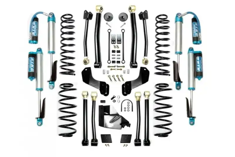 Jeep JL 4.5 Inch Lift Kit 18-Pres Wrangler JL Enforcer Overland Lift Stage 4 with EVO SPEC King 2.5 Inch Shocks EVO Mfg Next Day Delivery