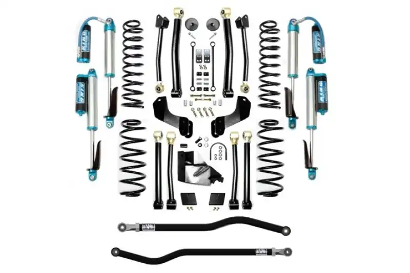 Jeep JL 3.5 Inch Lift Kit 18-Pres Wrangler JL Enforcer Overland Lift Stage 4 Plus with EVO SPEC King 2.5 Inch Shocks EVO Mfg Limited Offer