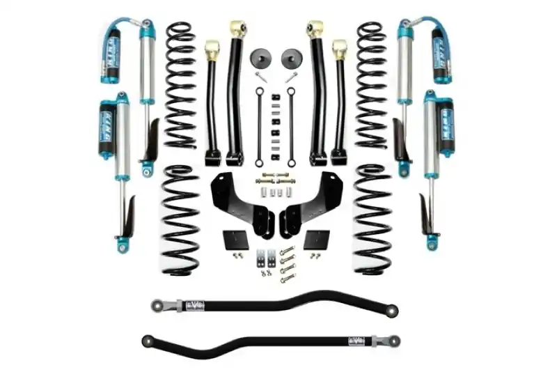 Jeep JL 2.5 Inch Lift Kit 18-Pres Wrangler JL Enforcer Overland Lift Stage 3 Plus with EVO SPEC King 2.5 Inch Shocks EVO Mfg Don’t Miss Out
