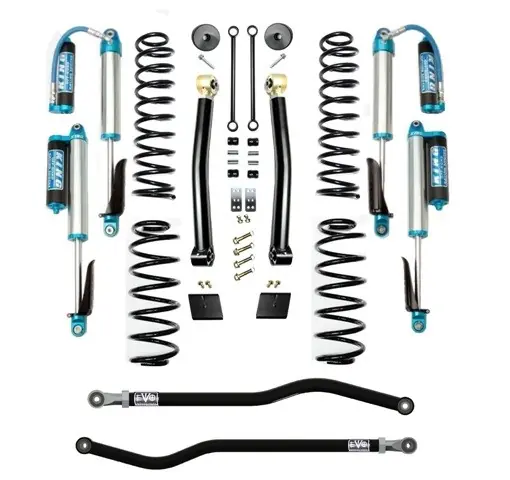 Best Choice Jeep JL 2.5 Inch Lift Kit 18-Pres Wrangler JL Enforcer Lift Stage 2 Plus with EVO SPEC King 2.5 Inch Shocks EVO Mfg