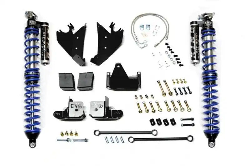 Jeep JK Coilover Kit Rear Bolt On with C/Os 07-18 Wrangler JK Black EVO Mfg Crafted