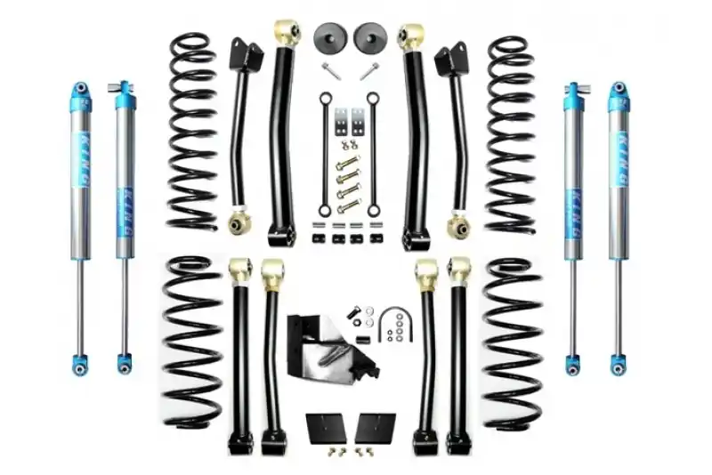 Buy Today Jeep Wrangler JL 4.5 Inch Enforcer Lift Stage 4 w/ EVO SPEC King 2.0 Inch Shocks EVO Manufacturing