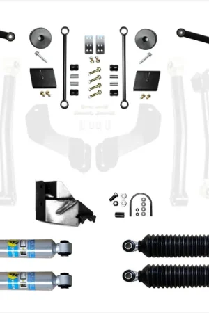 Affordable Jeep Wrangler JLU 3.5 Inch High Clearance Plus Long Arm w/ Bilstein Shocks EVO Manufacturing