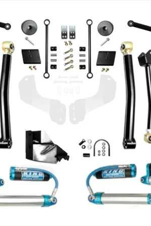 Affordable Jeep Wrangler JL 4.5 Inch Enforcer Lift Stage 4 Plus w/ EVO SPEC King 2.5 Inch Shocks with Adjusters EVO Manufacturing