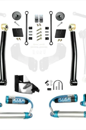 18-Present Jeep Wrangler JL 4.5 Inch Enforcer 4XE Lift Stage 3 w/ EVO SPEC King 2.5 Shocks with Adjusters EVO Manufacturing Affordable