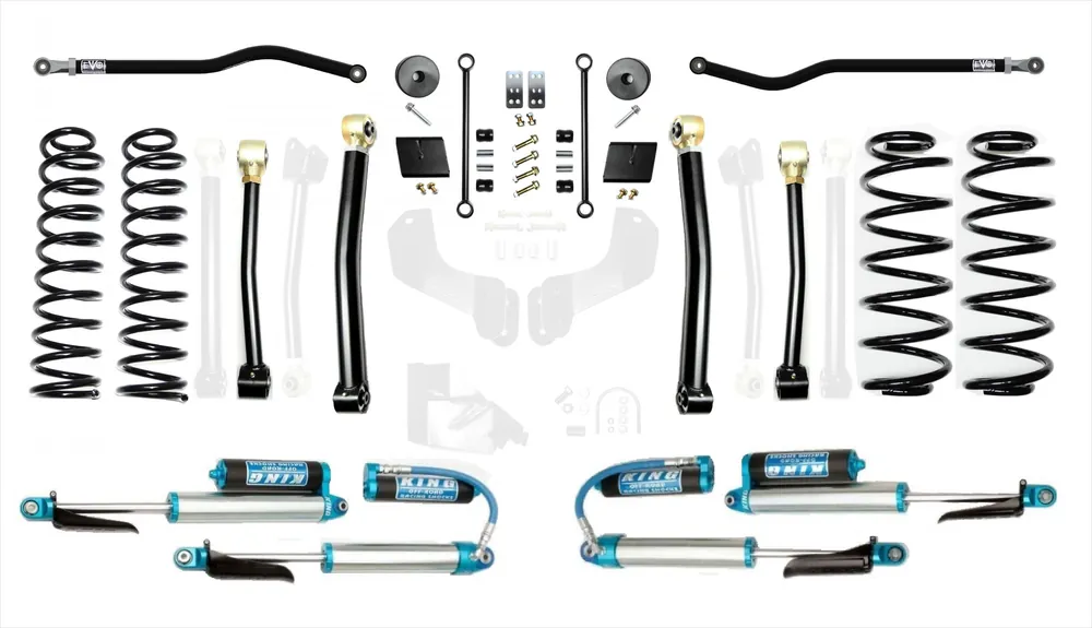 18-Present Jeep Wrangler JL 2.5 Inch Enforcer 4XE Lift Stage 3 Plus with EVO SPEC King 2.5 Shocks EVO Manufacturing Modern