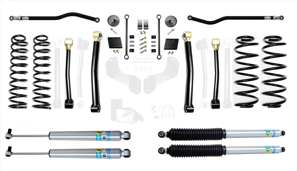 18-Present Jeep Wrangler JL 2.5 Inch Enforcer 4XE Lift Stage 3 Plus with Bilstein Shocks EVO Manufacturing Special Discount