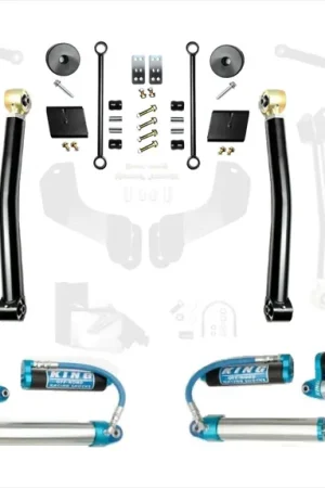 18-Present Jeep Wrangler JL 2.5 Inch Enforcer 4XE Lift Stage 2 with EVO SPEC King 2.5 Shocks with Adjusters EVO Manufacturing Free Returns