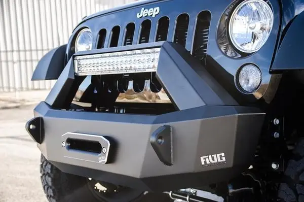 Mega Sale JK Front Stubby Bumper 07-18 Wrangler JK Raw Flog Industries