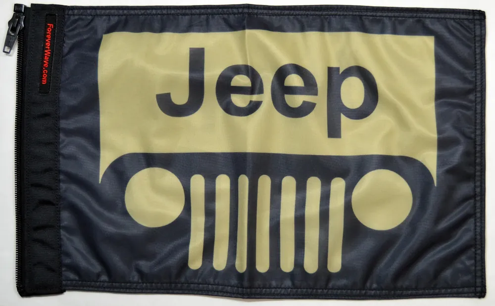 Jeep Grill Tan Flag Forever Wave Free Delivery