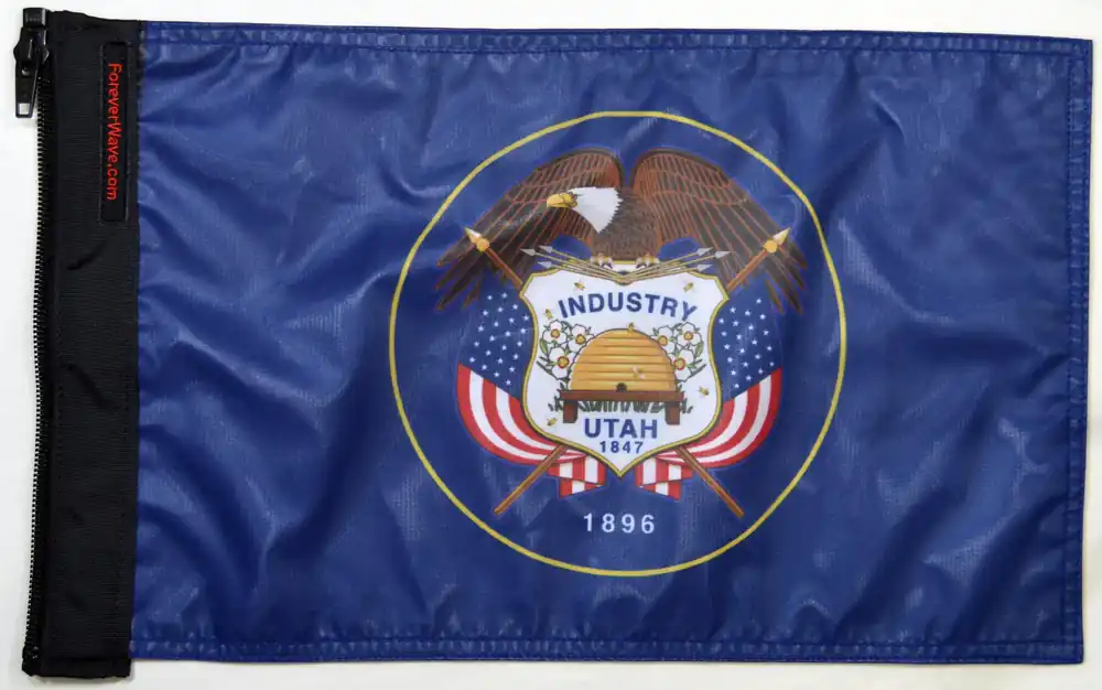 Warranty Included State Flag Utah Forever Wave