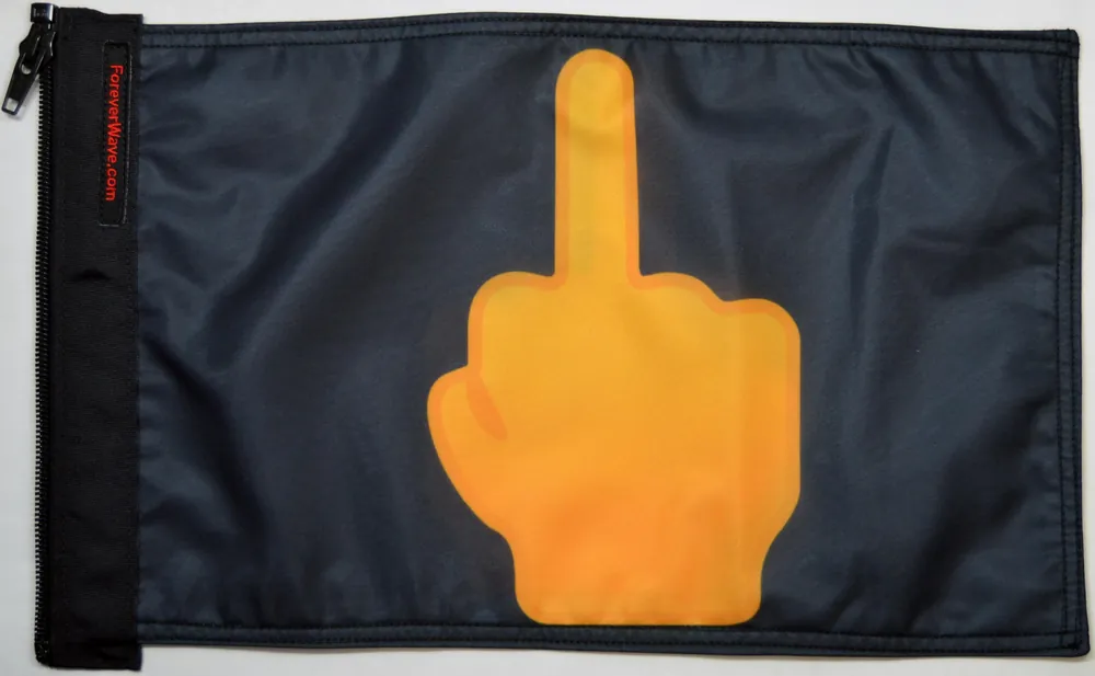 Don’t Miss Out Emoji Middle Finger Flag Forever Wave
