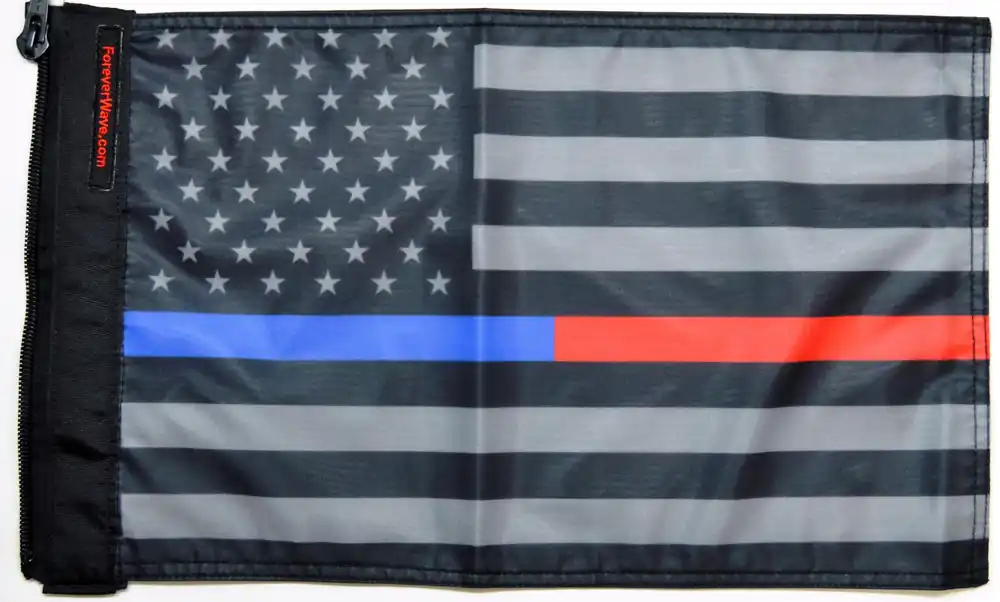 USA Subdued Thin Blue-Red Line Flag Forever Wave Must Have