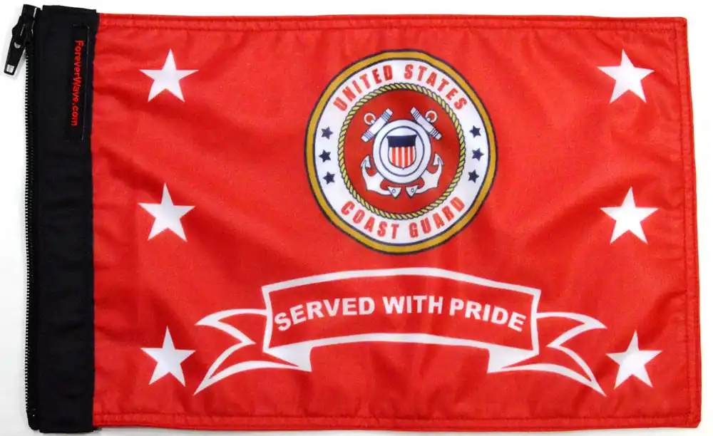 Coast Guard Served With Pride Flag Forever Wave Crafted