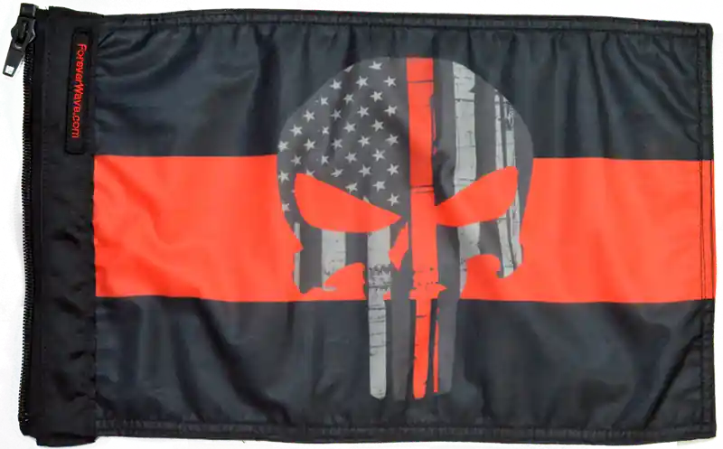 Thin Red Line Punisher Flag Forever Wave Holiday Sale