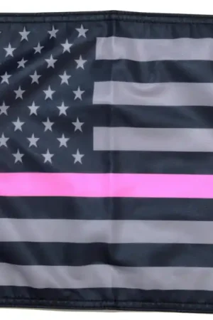 Bulk Order USA Subdued Thin Pink Line Flag Forever Wave