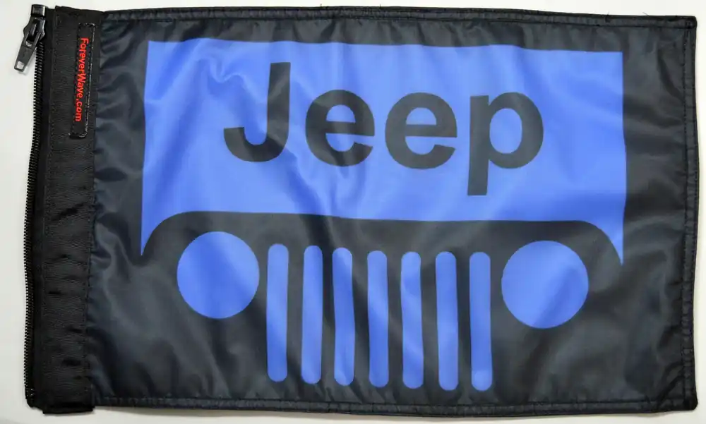 Jeep Grill Flag Blue Forever Wave Authentic