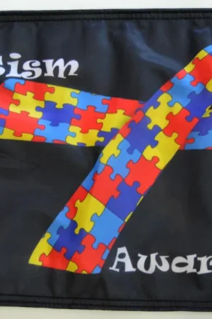 Autism Awareness Flag Forever Wave Discount