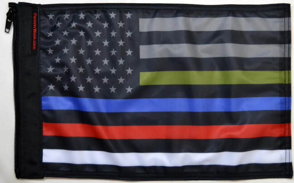 Top Pick USA Subdued Honor The 4 Flag Forever Wave