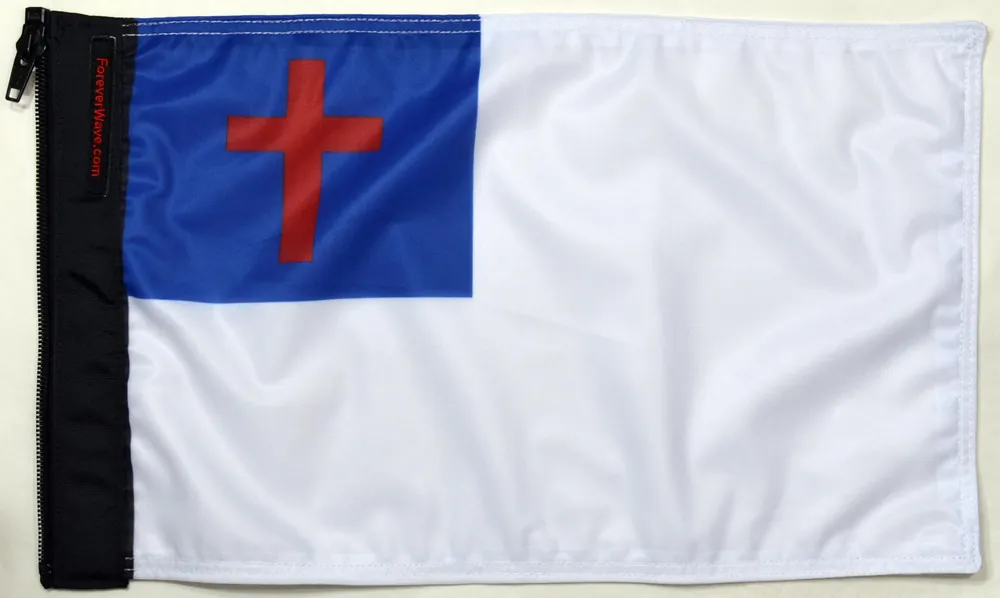 Low Price Christian Flag Forever Wave