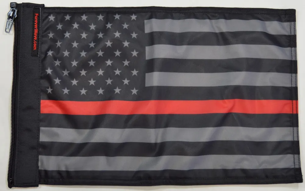 Exclusive USA Subdued Thin Red Line Flag Forever Wave