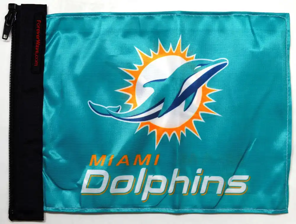Miami Dolphins Flag Forever Wave Seasonal Sale