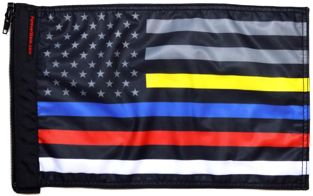 USA Subdued Protect The 3 Flag Forever Wave Big Sale