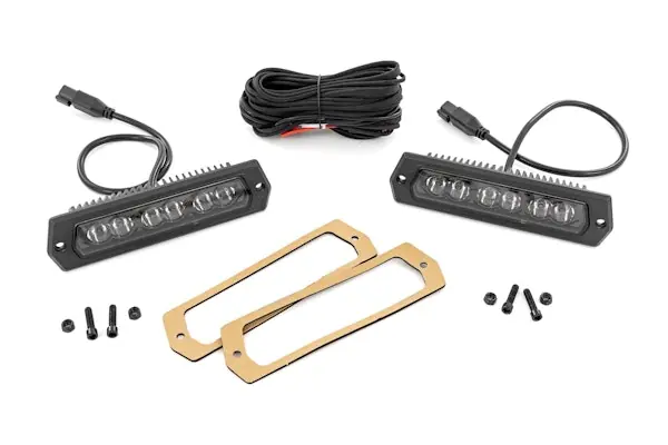 Same Day Shipping Rough Country 70916BL 6 Inch Black Series LED Lights