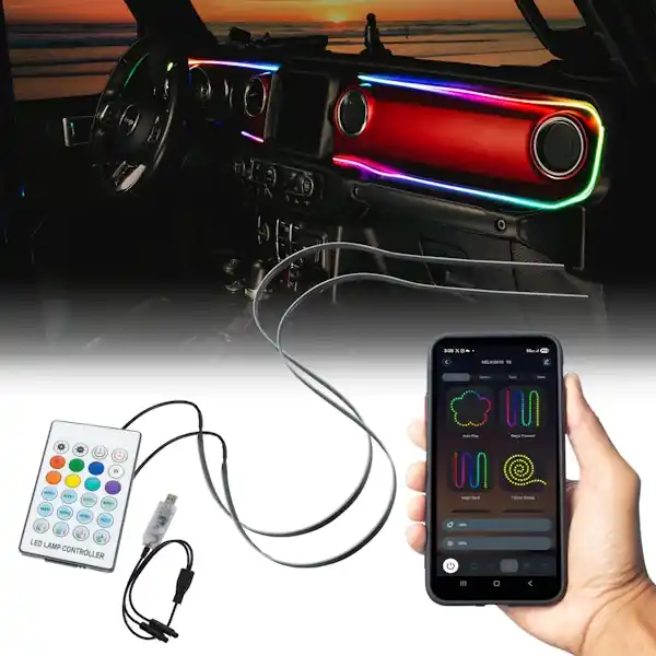 Oracle Lighting 4236-332 2018-2023 Jeep Wrangler JL/Gladiator JT Dynamic ColorSHIFT LED Dash Board Kit Popular
