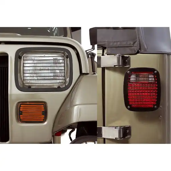 Buy Online Rugged Ridge 11236.20 Stone Guard Set; Black; 87-95 Jeep Wrangler YJ