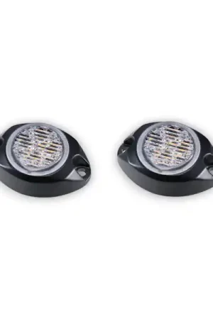 Professional Grade ARC Lighting BB6120B Work Pod Strobe 2, 2" Round Mini Surface Mount Strobe Light, SAE Class I, Blue