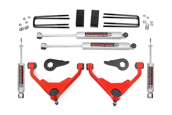 Rough Country 8596N2RED 3 Inch Lift Kit Modern