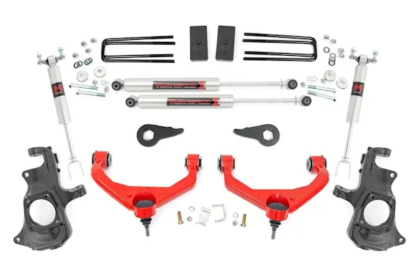 Rough Country 95740RED 3.5 Inch Knuckle Lift Kit Next Day Delivery