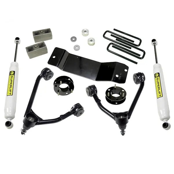 Superlift 3600 3.5" Upper CtrlArmKit-14-18(19OldBody)GM1500 4WDwOE Al or SS CtrlArms wSL RrShks Direct From Factory