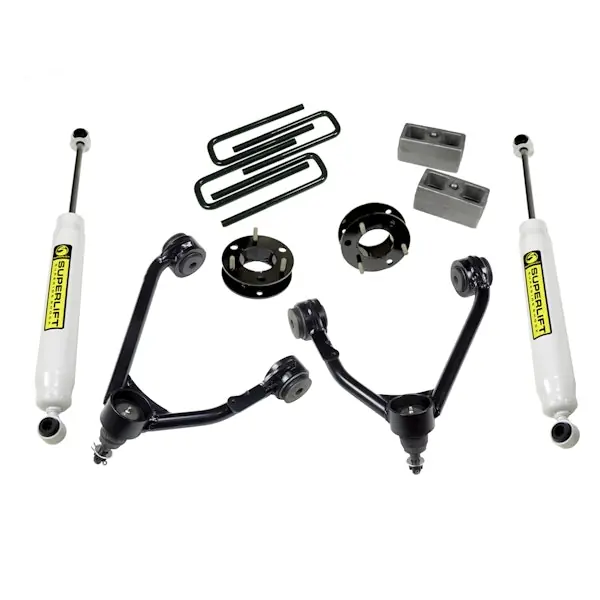 Superlift 3850 3.5" Upper Ctrl Arm Kit-07-16 GM 1500 2WD w OE Cast Stl Ctrl Arms w SL Rr Shcks Seasonal Sale
