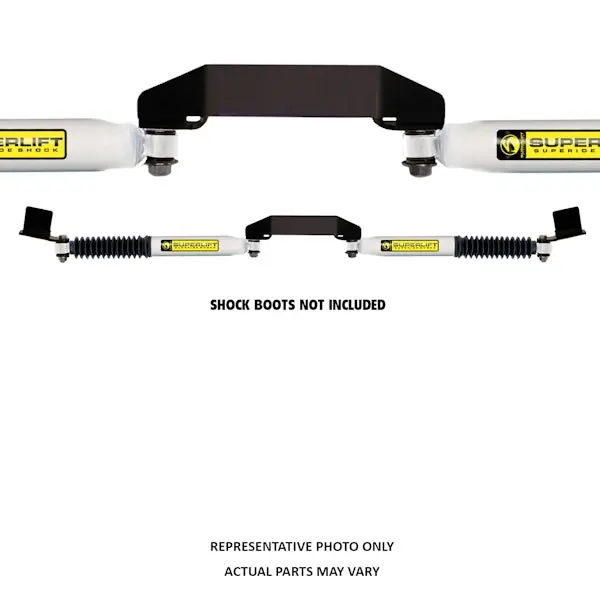 Today Only Superlift 92708 Dual Steering Stabilizer Kit - SL (Hydraulic) - 09-13 Ram 2500/3500 4WD
