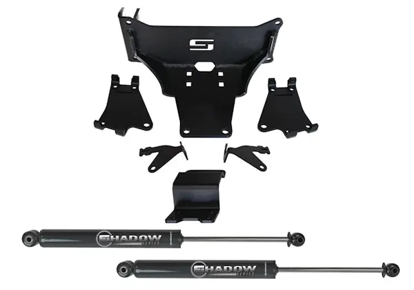 Next Day Delivery Superlift 92741 Dual Steering Stabilizer Kit-w/ Superlift Shocks-05-22 F250/350 4WD-No Lift Req