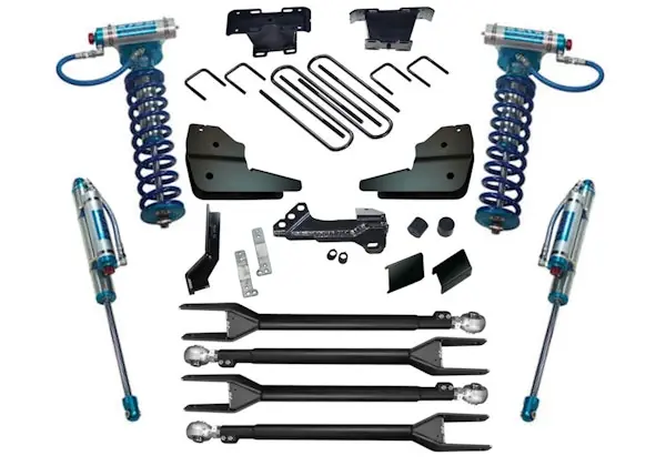 Trending Superlift K1068KG 4" 4-Link Lift Kit - 23-25 F-250/F-350 4WD Dsl w/King Frt Clvrs & Res Rr Shcks