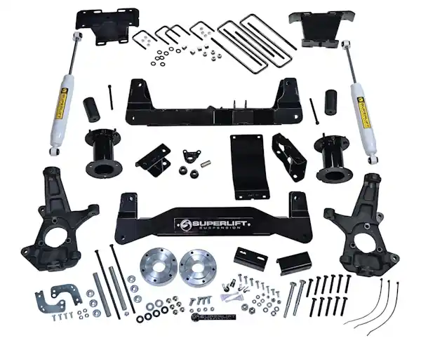 Superlift K160 6.5" Lift Kit-14-16 Silv/Sierra 1500 4WD w OE Cast Stl Ctrl Arms w SL Rr Shcks Mega Sale
