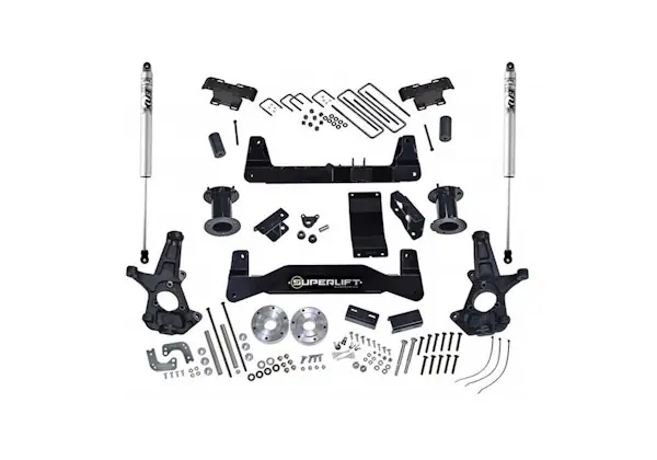 Super Sale Superlift K160F 6.5" Lift Kit w/ FOX Shocks - 14-16 Silv/Sierra 1500 4WD w/ Cast Steel CntrlArms