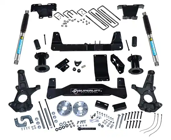 Superlift K161B 6.5" Lift Kit-14-18 (19 Old Body) GM1500 4WD w OE Al or SS Ctrl Arms w Bil RrShk Special Offer